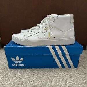 Like New Adidas Leather Mid/High Tops